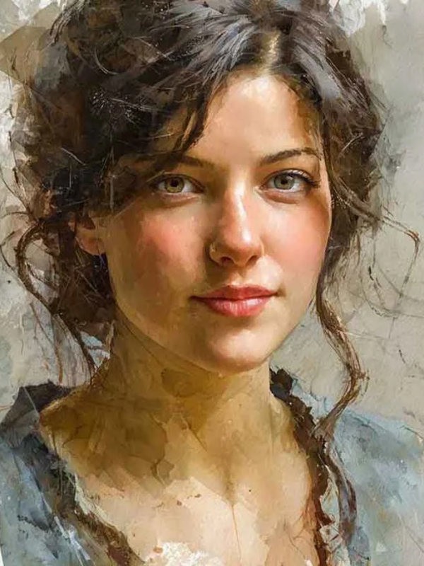 Watercolor Portrait Art